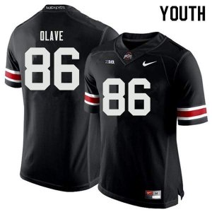 Youth Ohio State Buckeyes #86 Chris Olave Black Nike NCAA College Football Jersey Winter OUV8844SF
